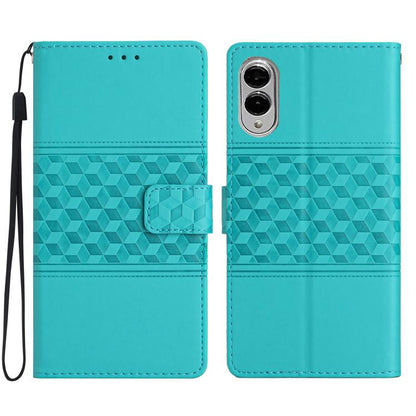 Diamond Embossed Skin Feel Leather Phone Case, For Samsung Galaxy S26 Edge 5G, For Samsung Galaxy S26 Ultra 5G, For Samsung Galaxy S26 5G, For Samsung Galaxy S25 Edge 5G