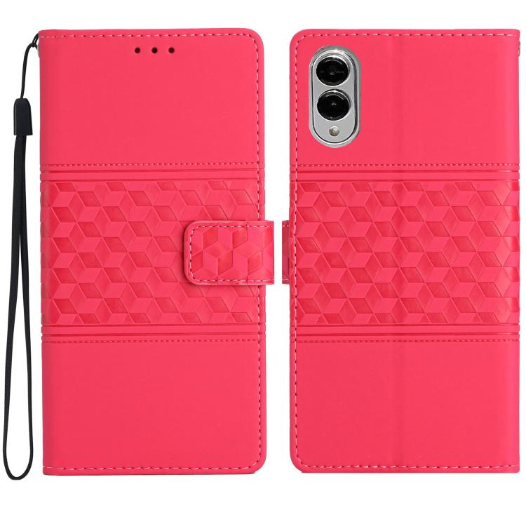 Diamond Embossed Skin Feel Leather Phone Case, For Samsung Galaxy S26 Edge 5G, For Samsung Galaxy S26 Ultra 5G, For Samsung Galaxy S26 5G, For Samsung Galaxy S25 Edge 5G