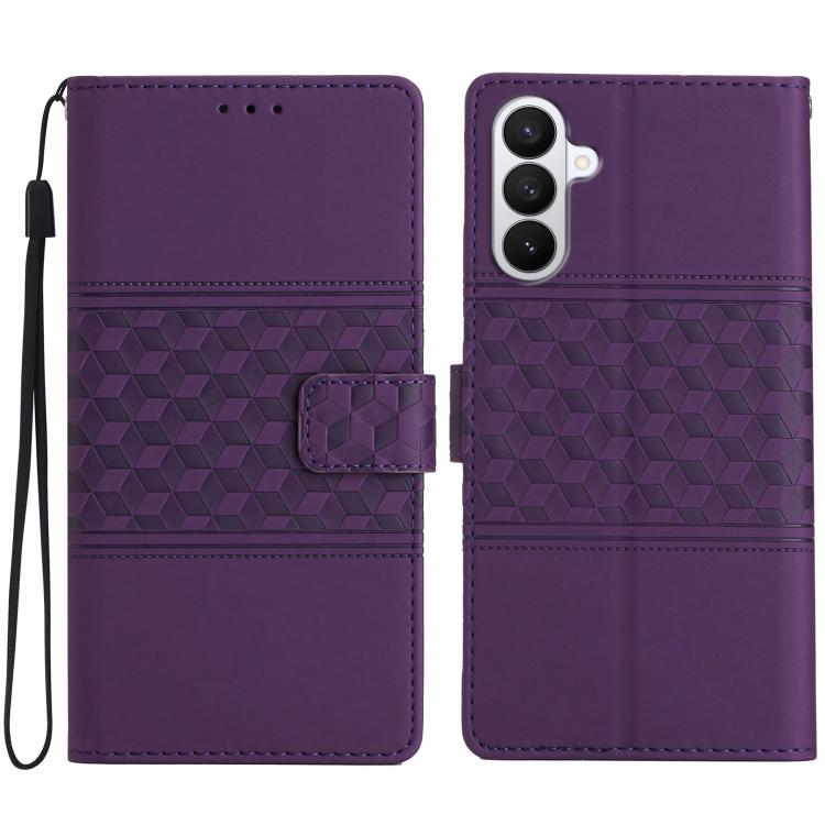 Diamond Embossed Skin Feel Leather Phone Case, For Samsung Galaxy S26 Edge 5G, For Samsung Galaxy S26 Ultra 5G, For Samsung Galaxy S26 5G, For Samsung Galaxy S25 Edge 5G