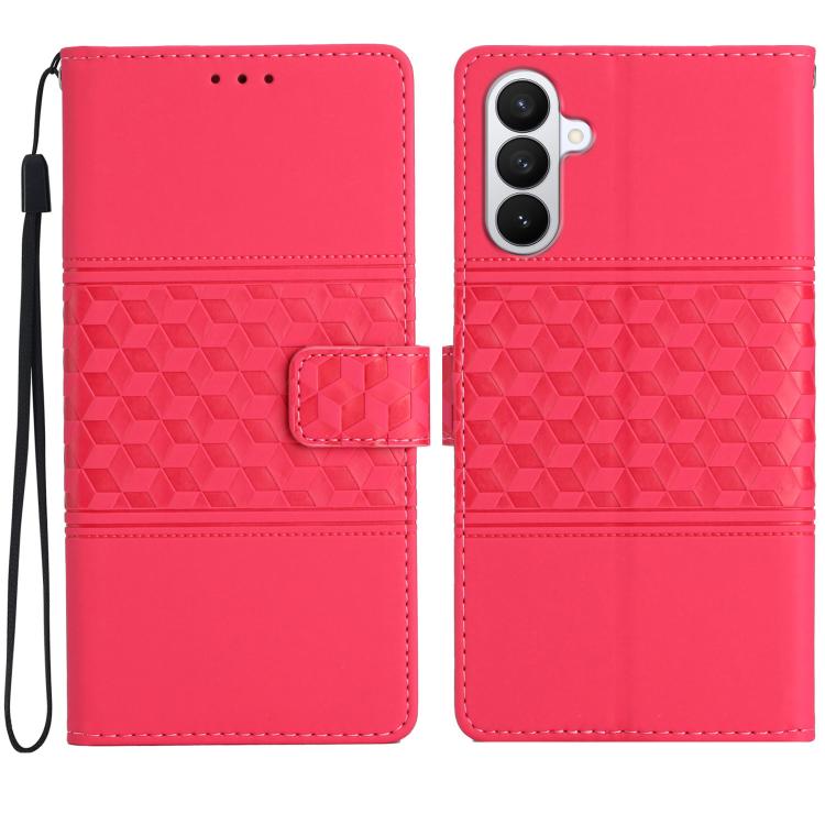 Diamond Embossed Skin Feel Leather Phone Case, For Samsung Galaxy S26 Edge 5G, For Samsung Galaxy S26 Ultra 5G, For Samsung Galaxy S26 5G, For Samsung Galaxy S25 Edge 5G