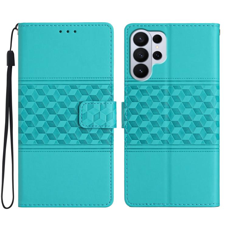 Diamond Embossed Skin Feel Leather Phone Case, For Samsung Galaxy S26 Edge 5G, For Samsung Galaxy S26 Ultra 5G, For Samsung Galaxy S26 5G, For Samsung Galaxy S25 Edge 5G