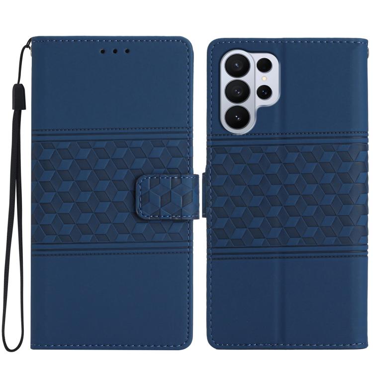 Diamond Embossed Skin Feel Leather Phone Case, For Samsung Galaxy S26 Edge 5G, For Samsung Galaxy S26 Ultra 5G, For Samsung Galaxy S26 5G, For Samsung Galaxy S25 Edge 5G