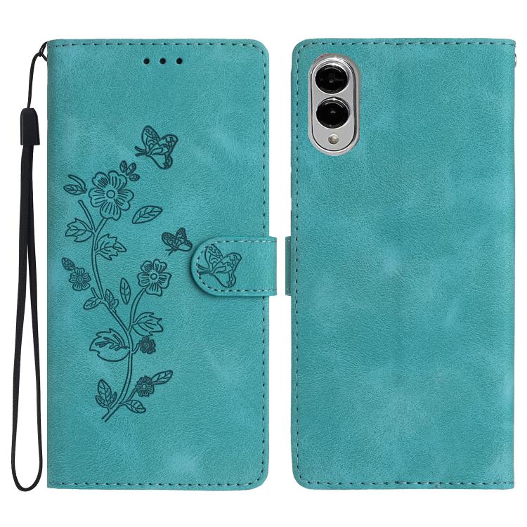 Flower Butterfly Embossing Pattern Leather Phone Case, For Samsung Galaxy S26 Edge 5G, For Samsung Galaxy S26 Ultra 5G, For Samsung Galaxy S26 5G, For Samsung Galaxy S25 Edge 5G
