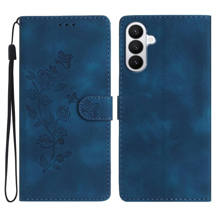 Flower Butterfly Embossing Pattern Leather Phone Case, For Samsung Galaxy S26 Edge 5G, For Samsung Galaxy S26 Ultra 5G, For Samsung Galaxy S26 5G, For Samsung Galaxy S25 Edge 5G