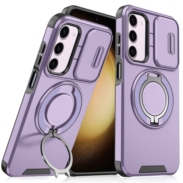Sliding Camshield Ring Holder Phone Case, For Samsung Galaxy S23 FE 5G, For Samsung Galaxy S23 Ultra 5G, For Samsung Galaxy S23+ 5G, For Samsung Galaxy S23 5G