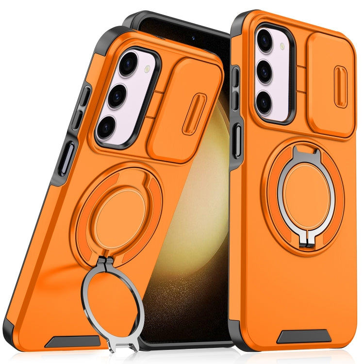 Sliding Camshield Ring Holder Phone Case, For Samsung Galaxy S23 FE 5G, For Samsung Galaxy S23 Ultra 5G, For Samsung Galaxy S23+ 5G, For Samsung Galaxy S23 5G