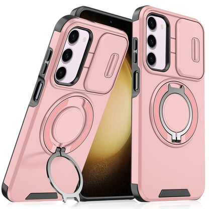 Sliding Camshield Ring Holder Phone Case, For Samsung Galaxy S23 FE 5G, For Samsung Galaxy S23 Ultra 5G, For Samsung Galaxy S23+ 5G, For Samsung Galaxy S23 5G