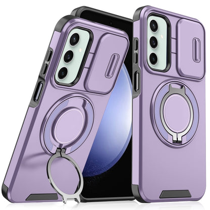 Sliding Camshield Ring Holder Phone Case, For Samsung Galaxy S23 FE 5G, For Samsung Galaxy S23 Ultra 5G, For Samsung Galaxy S23+ 5G, For Samsung Galaxy S23 5G