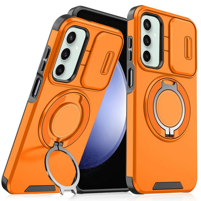 Sliding Camshield Ring Holder Phone Case, For Samsung Galaxy S23 FE 5G, For Samsung Galaxy S23 Ultra 5G, For Samsung Galaxy S23+ 5G, For Samsung Galaxy S23 5G