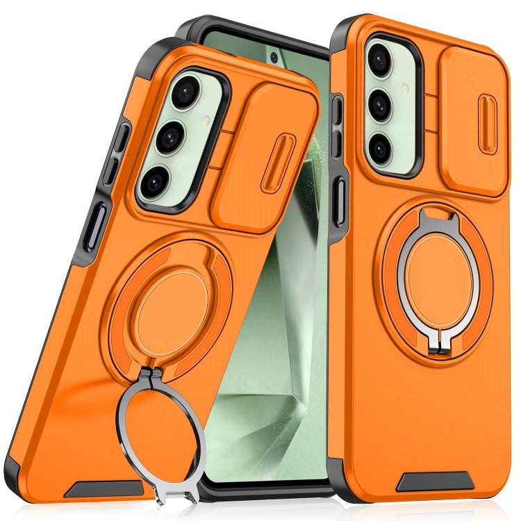 Sliding Camshield Ring Holder Phone Case, For Samsung Galaxy S24 FE 5G, For Samsung Galaxy S24 Ultra 5G, For Samsung Galaxy S24+ 5G, For Samsung Galaxy S24 5G