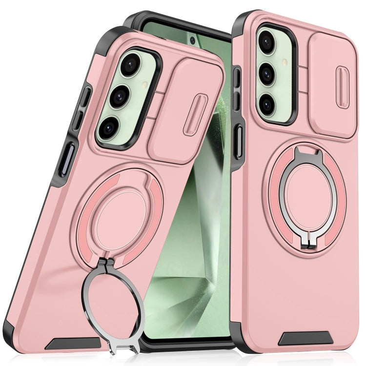 Sliding Camshield Ring Holder Phone Case, For Samsung Galaxy S24 FE 5G, For Samsung Galaxy S24 Ultra 5G, For Samsung Galaxy S24+ 5G, For Samsung Galaxy S24 5G