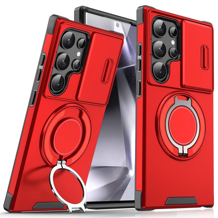 Sliding Camshield Ring Holder Phone Case, For Samsung Galaxy S25 Edge 5G, For Samsung Galaxy S25 5G, For Samsung Galaxy S25+ 5G, For Samsung Galaxy S25 Ultra 5G