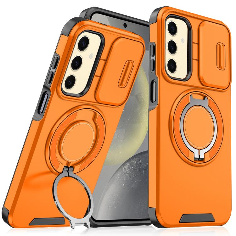 Sliding Camshield Ring Holder Phone Case, For Samsung Galaxy S25 Edge 5G, For Samsung Galaxy S25 5G, For Samsung Galaxy S25+ 5G, For Samsung Galaxy S25 Ultra 5G