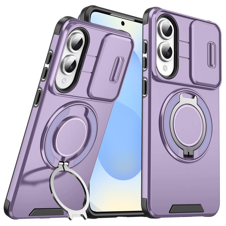 Sliding Camshield Ring Holder Phone Case, For Samsung Galaxy S25 Edge 5G, For Samsung Galaxy S25 5G, For Samsung Galaxy S25+ 5G, For Samsung Galaxy S25 Ultra 5G