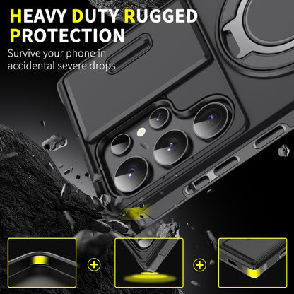 Sliding Camshield Ring Holder Phone Case, For Samsung Galaxy S24 FE 5G, For Samsung Galaxy S24 Ultra 5G, For Samsung Galaxy S24+ 5G, For Samsung Galaxy S24 5G