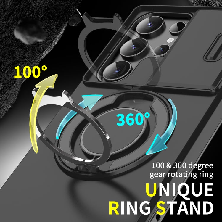 Sliding Camshield Ring Holder Phone Case, For Samsung Galaxy S24 FE 5G, For Samsung Galaxy S24 Ultra 5G, For Samsung Galaxy S24+ 5G, For Samsung Galaxy S24 5G