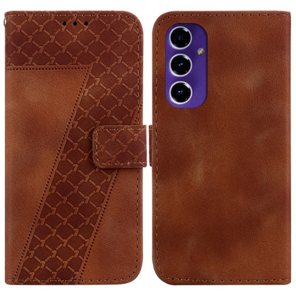 Seven-shaped Embossed Leather Phone Case, For Samsung Galaxy S24 FE 5G