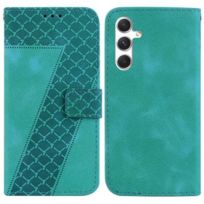 Seven-shaped Embossed Leather Phone Case, For Samsung Galaxy S25 Edge 5G, For Samsung Galaxy S25 5G, For Samsung Galaxy S25+ 5G, For Samsung Galaxy S25 Ultra 5G
