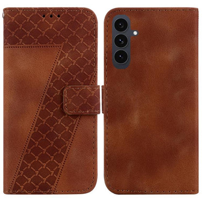 Seven-shaped Embossed Leather Phone Case, For Samsung Galaxy S25 FE 5G, For Samsung Galaxy S25 Edge 5G, For Samsung Galaxy S25 5G, For Samsung Galaxy S25+ 5G