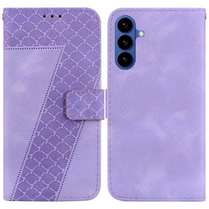 Seven-shaped Embossed Leather Phone Case, For Samsung Galaxy S26 Edge 5G, For Samsung Galaxy S26 Ultra 5G, For Samsung Galaxy S26 5G, For Samsung Galaxy S25 FE 5G