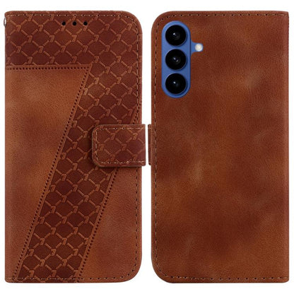 Seven-shaped Embossed Leather Phone Case, For Samsung Galaxy S26 Edge 5G, For Samsung Galaxy S26 Ultra 5G, For Samsung Galaxy S26 5G, For Samsung Galaxy S25 FE 5G