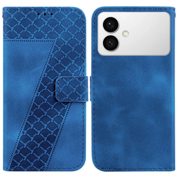 Seven-shaped Embossed Leather Phone Case, For Samsung Galaxy S26 Edge 5G, For Samsung Galaxy S26 Ultra 5G, For Samsung Galaxy S26 5G, For Samsung Galaxy S25 FE 5G