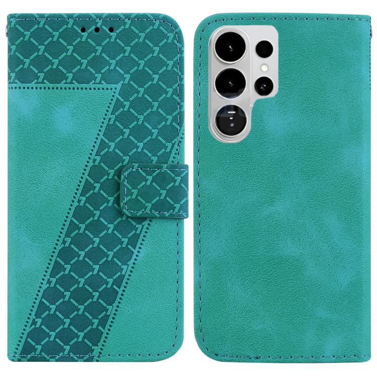 Seven-shaped Embossed Leather Phone Case, For Samsung Galaxy S26+ 5G, For Samsung Galaxy S26 Edge 5G, For Samsung Galaxy S26 Ultra 5G, For Samsung Galaxy S26 5G