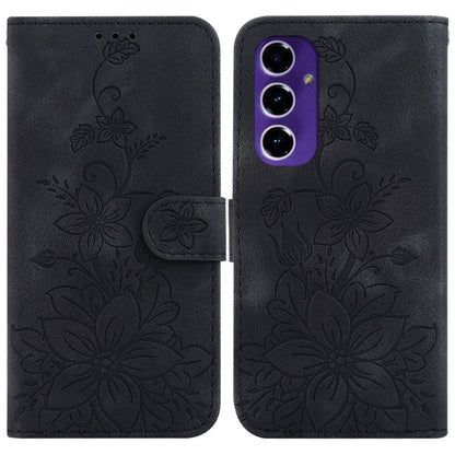 Lily Embossed Leather Phone Case, For Samsung Galaxy S25 Ultra 5G, For Samsung Galaxy S24 FE 5G