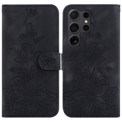 Lily Embossed Leather Phone Case, For Samsung Galaxy S25 Ultra 5G, For Samsung Galaxy S24 FE 5G