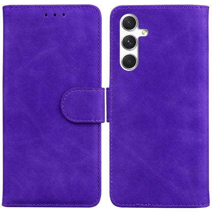 Skin Feel Pure Color Flip Leather Phone Case, For Samsung Galaxy S25 Edge 5G, For Samsung Galaxy S25 5G, For Samsung Galaxy S25+ 5G, For Samsung Galaxy S25 Ultra 5G