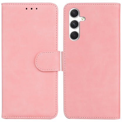 Skin Feel Pure Color Flip Leather Phone Case, For Samsung Galaxy S25 Edge 5G, For Samsung Galaxy S25 5G, For Samsung Galaxy S25+ 5G, For Samsung Galaxy S25 Ultra 5G