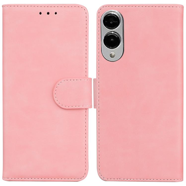 Skin Feel Pure Color Flip Leather Phone Case, For Samsung Galaxy S25 Edge 5G, For Samsung Galaxy S25 5G, For Samsung Galaxy S25+ 5G, For Samsung Galaxy S25 Ultra 5G