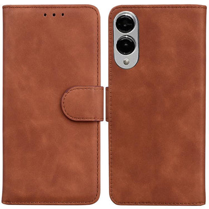 Skin Feel Pure Color Flip Leather Phone Case, For Samsung Galaxy S26 5G, For Samsung Galaxy S25 FE 5G, For Samsung Galaxy S25 Edge 5G, For Samsung Galaxy S25 5G
