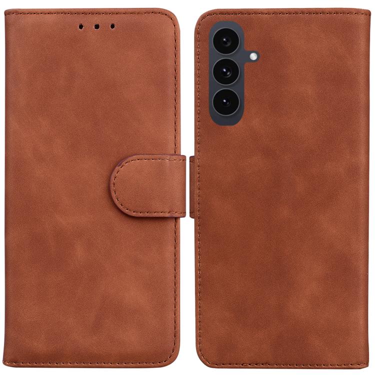 Skin Feel Pure Color Flip Leather Phone Case, For Samsung Galaxy S26 5G, For Samsung Galaxy S25 FE 5G, For Samsung Galaxy S25 Edge 5G, For Samsung Galaxy S25 5G