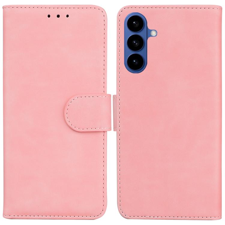 Skin Feel Pure Color Flip Leather Phone Case, For Samsung Galaxy S26 5G, For Samsung Galaxy S25 FE 5G, For Samsung Galaxy S25 Edge 5G, For Samsung Galaxy S25 5G