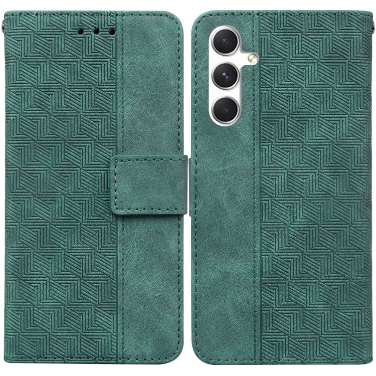 Geometric Embossed Leather Phone Case, For Samsung Galaxy S25 Edge 5G, For Samsung Galaxy S25 5G, For Samsung Galaxy S25+ 5G, For Samsung Galaxy S25 Ultra 5G
