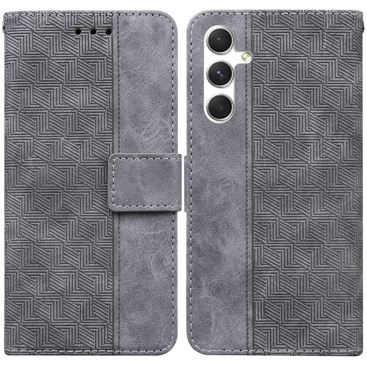 Geometric Embossed Leather Phone Case, For Samsung Galaxy S25 FE 5G, For Samsung Galaxy S25 Edge 5G, For Samsung Galaxy S25 5G, For Samsung Galaxy S25+ 5G
