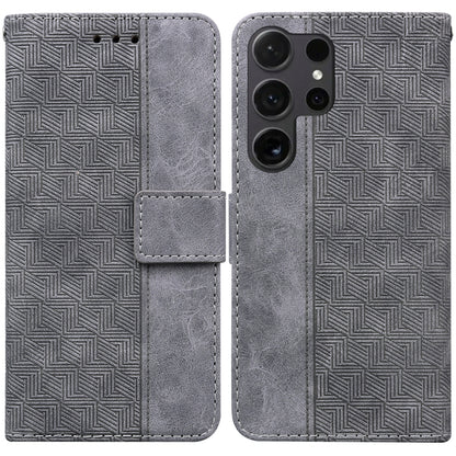 Geometric Embossed Leather Phone Case, For Samsung Galaxy S25 Ultra 5G, For Samsung Galaxy S24 FE 5G