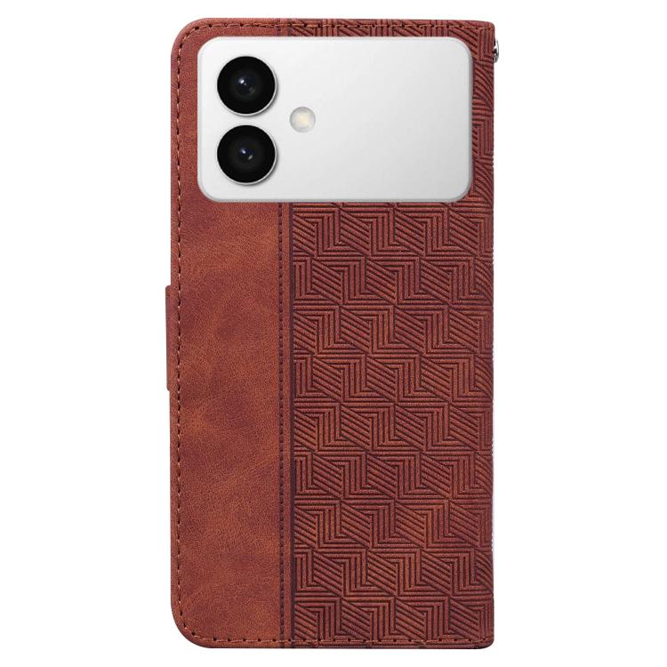 Geometric Embossed Leather Phone Case, For Samsung Galaxy S26 Edge 5G, For Samsung Galaxy S26 Ultra 5G, For Samsung Galaxy S26 5G, For Samsung Galaxy S25 FE 5G