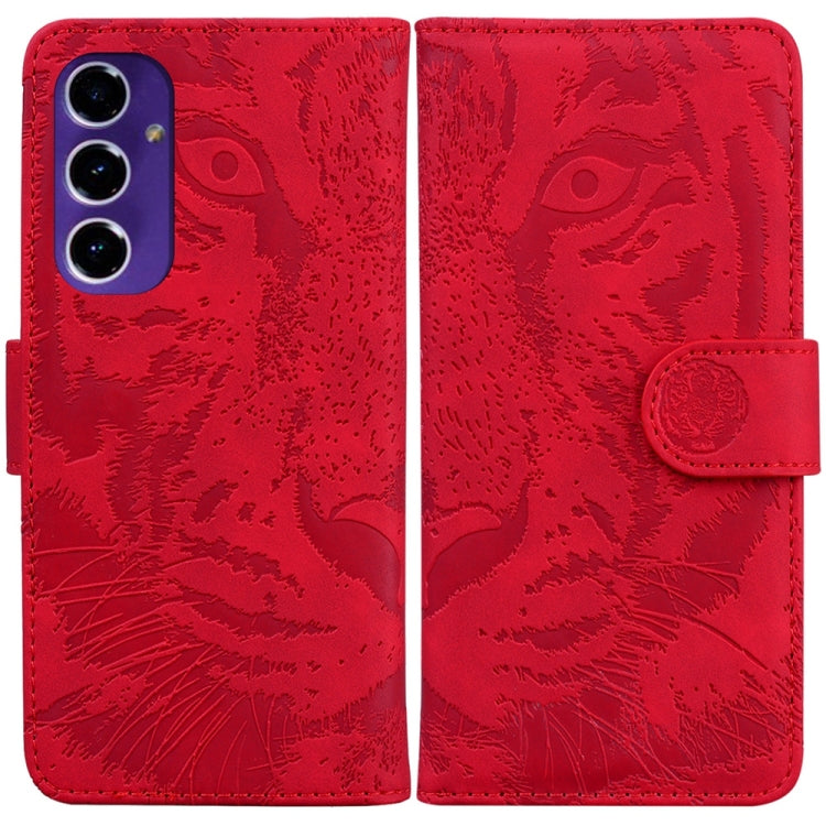 Tiger Embossing Pattern Flip Leather Phone Case, For Samsung Galaxy S24 FE 5G