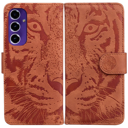 Tiger Embossing Pattern Flip Leather Phone Case, For Samsung Galaxy S24 FE 5G