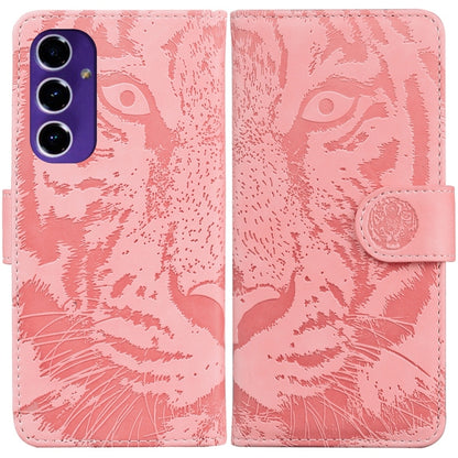 Tiger Embossing Pattern Flip Leather Phone Case, For Samsung Galaxy S24 FE 5G