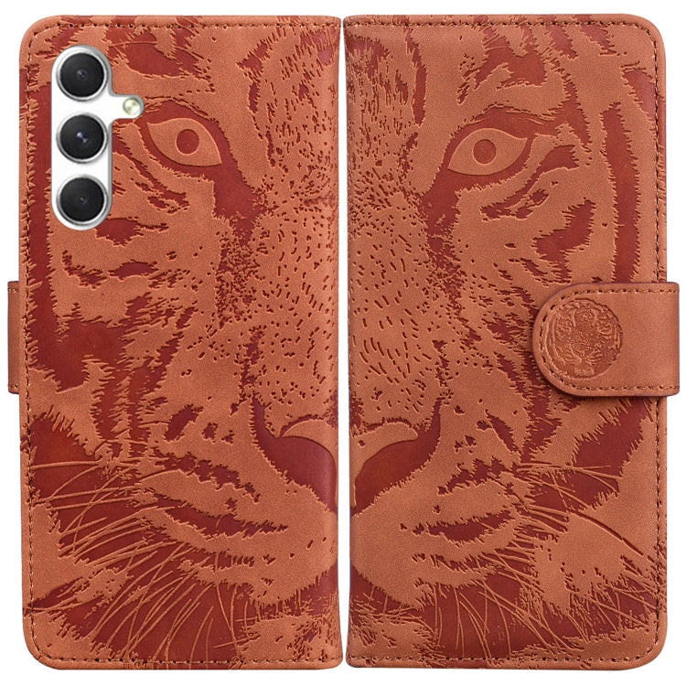 Tiger Embossing Pattern Flip Leather Phone Case, For Samsung Galaxy S25 FE 5G, For Samsung Galaxy S25 Edge 5G, For Samsung Galaxy S25 5G, For Samsung Galaxy S25+ 5G