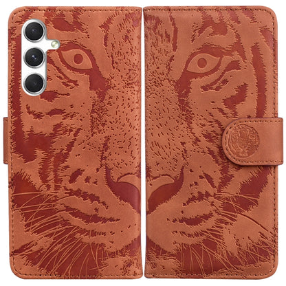 Tiger Embossing Pattern Flip Leather Phone Case, For Samsung Galaxy S25 FE 5G, For Samsung Galaxy S25 Edge 5G, For Samsung Galaxy S25 5G, For Samsung Galaxy S25+ 5G