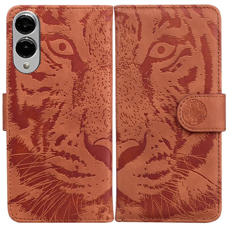 Tiger Embossing Pattern Flip Leather Phone Case, For Samsung Galaxy S25 FE 5G, For Samsung Galaxy S25 Edge 5G, For Samsung Galaxy S25 5G, For Samsung Galaxy S25+ 5G