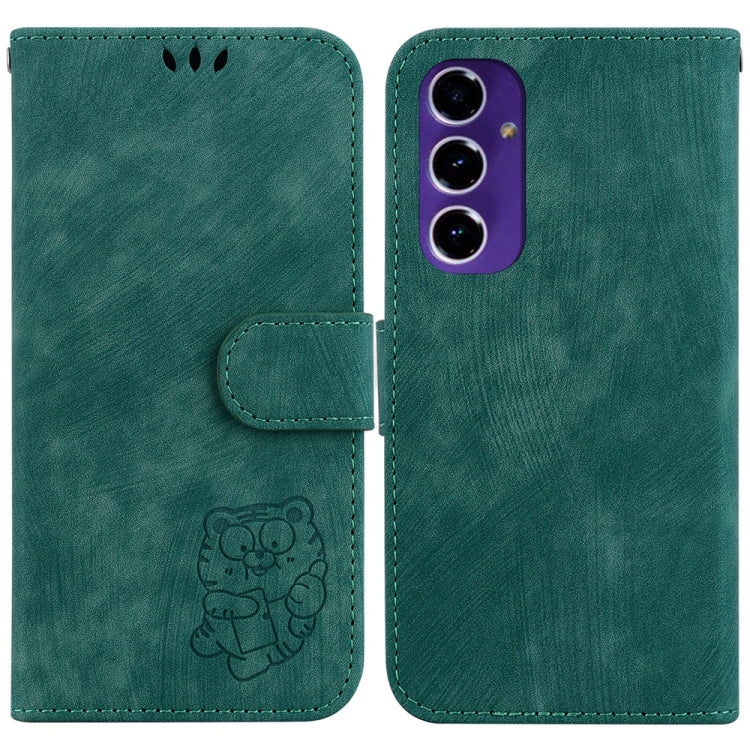 Little Tiger Embossed Leather Phone Case, For Samsung Galaxy S25 Ultra 5G, For Samsung Galaxy S24 FE 5G