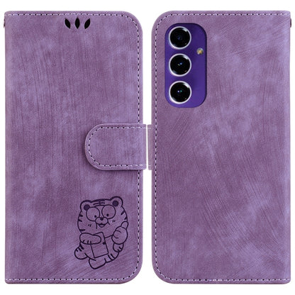 Little Tiger Embossed Leather Phone Case, For Samsung Galaxy S24 FE 5G