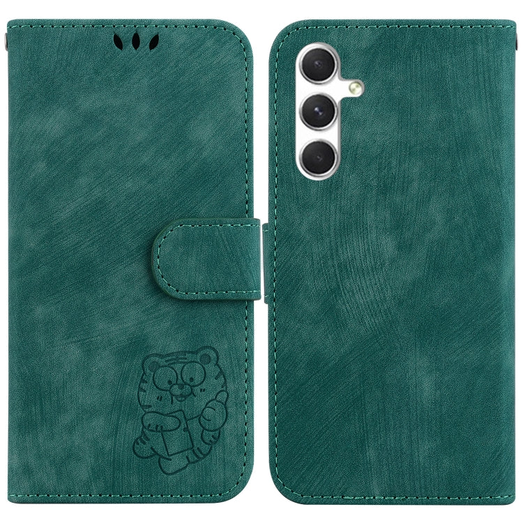 Little Tiger Embossed Leather Phone Case, For Samsung Galaxy S25 Edge 5G, For Samsung Galaxy S25 5G, For Samsung Galaxy S25+ 5G, For Samsung Galaxy S25 Ultra 5G