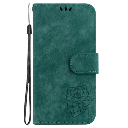 Little Tiger Embossed Leather Phone Case, For Samsung Galaxy S25 Ultra 5G, For Samsung Galaxy S24 FE 5G