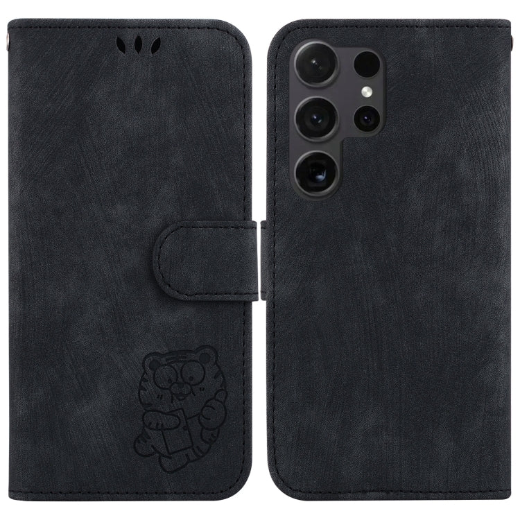 Little Tiger Embossed Leather Phone Case, For Samsung Galaxy S25 Ultra 5G, For Samsung Galaxy S24 FE 5G